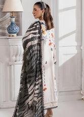 Sunshine Bloom By Alzohaib Printed Cotton Silk 3 Piece Unstitched Suit AZ25SSBW D-CSE-07